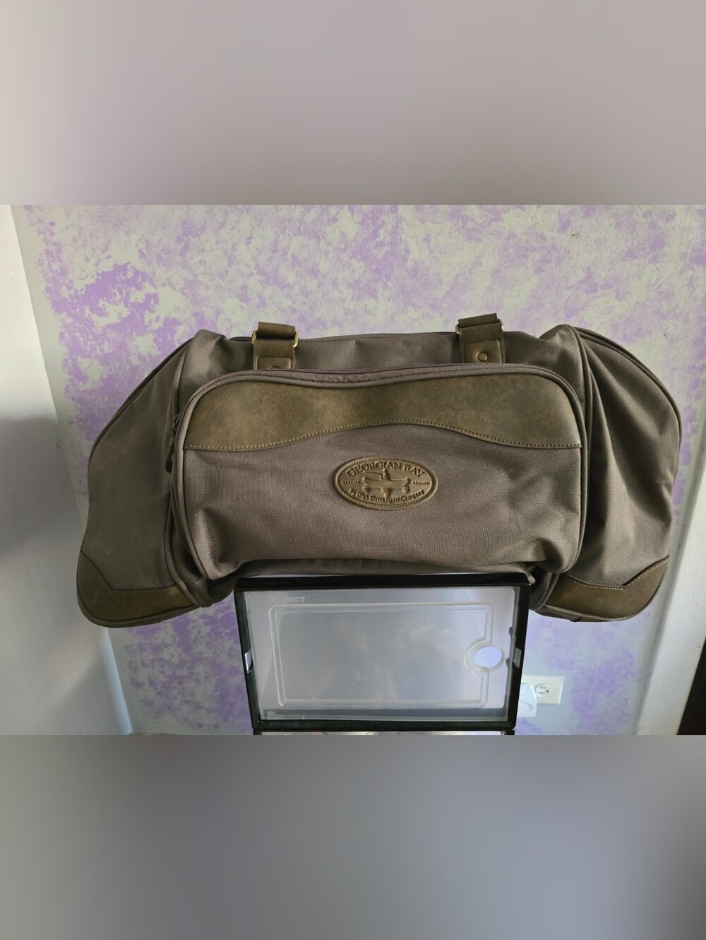 Brown Men's Canvas Duffel Bag